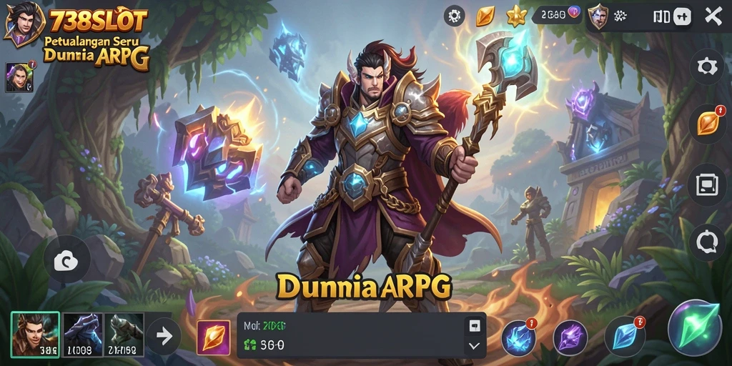 Tampilan gameplay seru dan dinamis dalam 738SLOT.