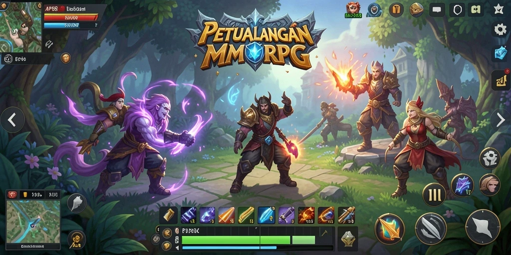 Gameplay seru dalam API88 dengan pertempuran epik MMORPG.