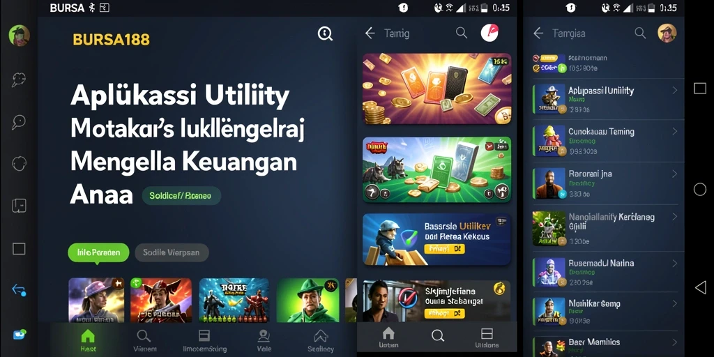 Tampilan antarmuka BURSA188 yang intuitif dan informatif.