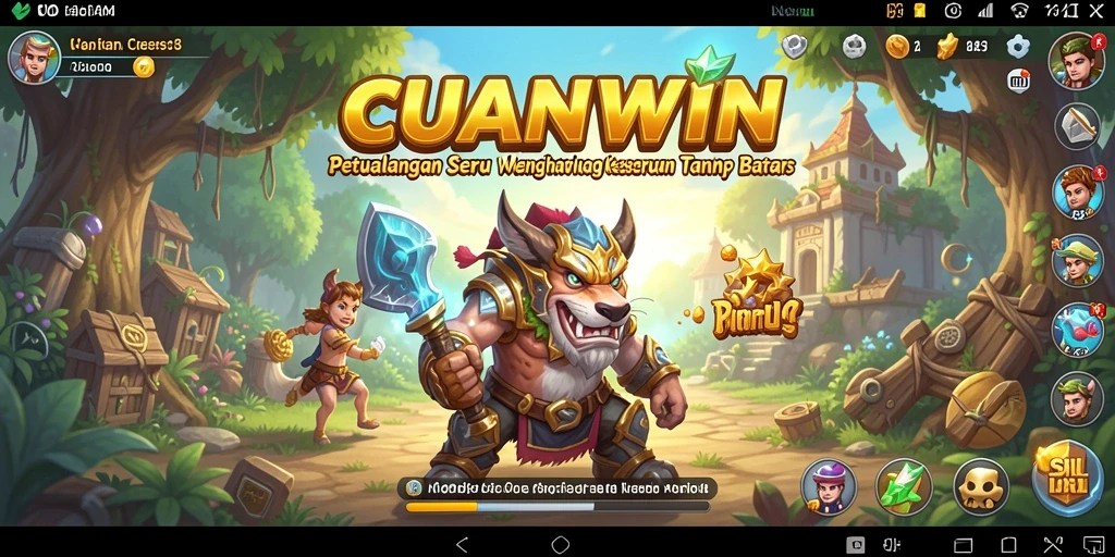 Screenshot CUANWIN menampilkan gameplay penuh aksi dan petualangan yang seru.