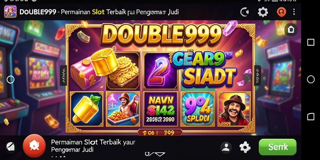 Tangkapan layar utama dari DOUBLE999 menampilkan gameplay Slot yang mendebarkan.