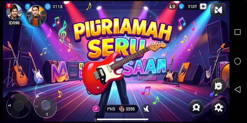 Tampilan menarik dalam gameplay ID098 yang menampilkan tantangan musik.