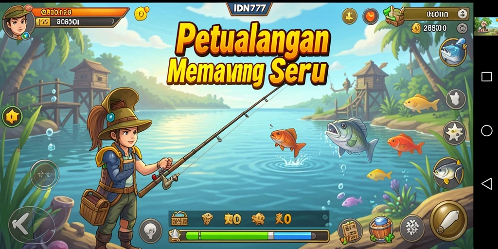 Tampilkan gameplay seru memancing di IDN777 dengan grafis memukau.