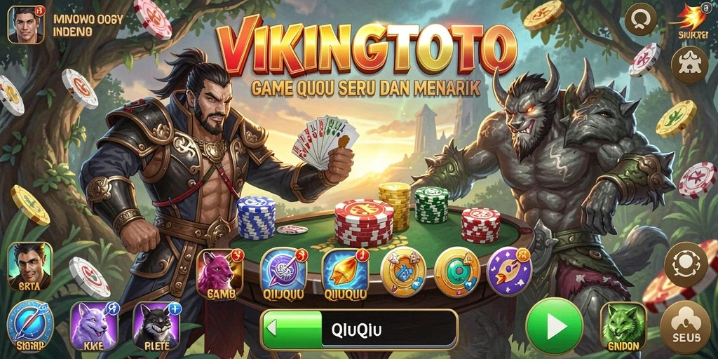 Screenshot gameplay QiuQiu yang menarik di VIKINGTOTO.