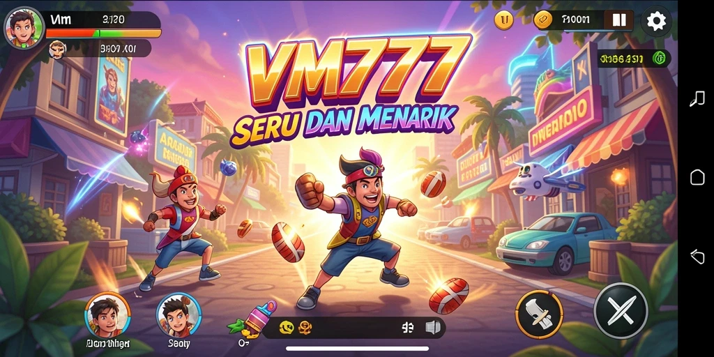 Tangkapan layar gameplay menampilkan aksi seru dalam permainan Arcade VM777.